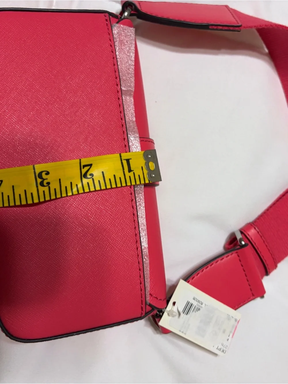 Michael Kors Hot Pink Crossbody Phone Bag with Wide Strap